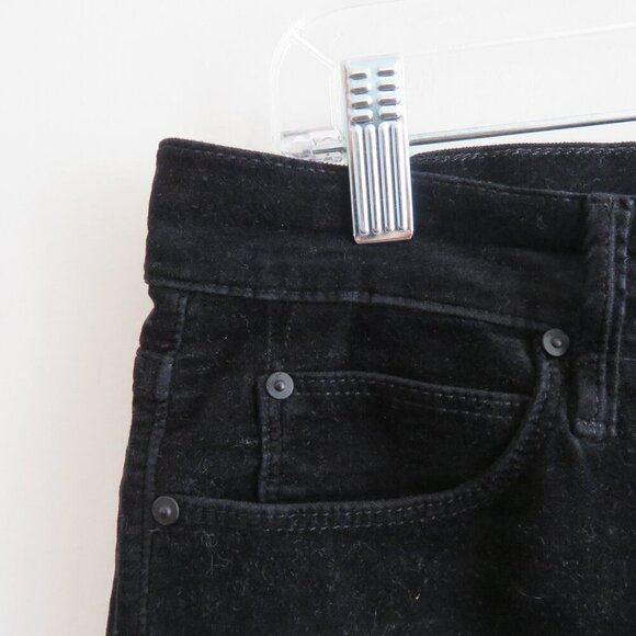 MOTHER The Charmer in My Life As A Snow Bunny Black Velvet Pants - Size 31 - Picture 4 of 14